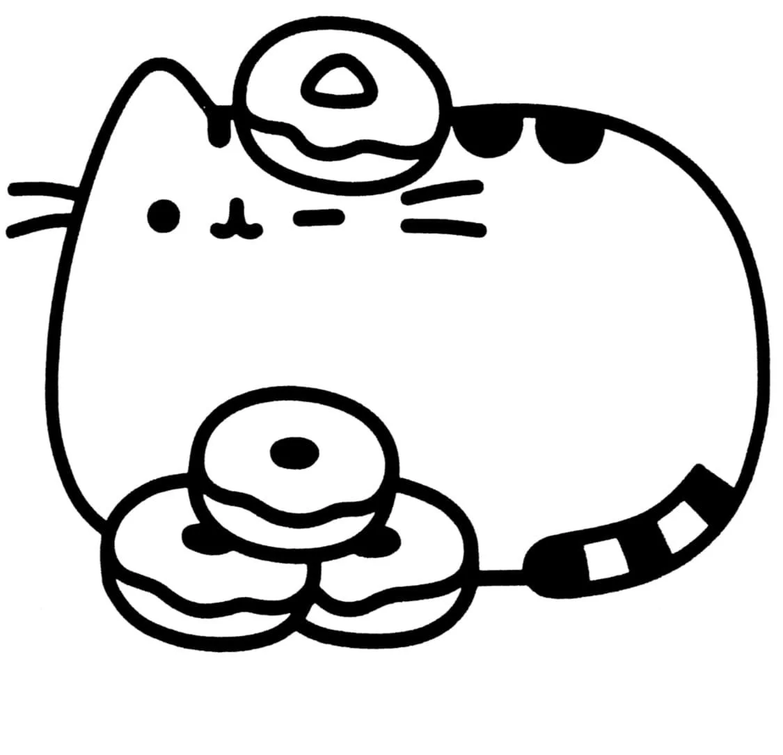 Desenhos de Pusheen Para Colorir 8