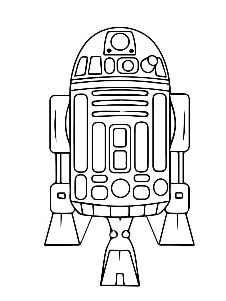 Desenhos de R2D2 Para Colorir