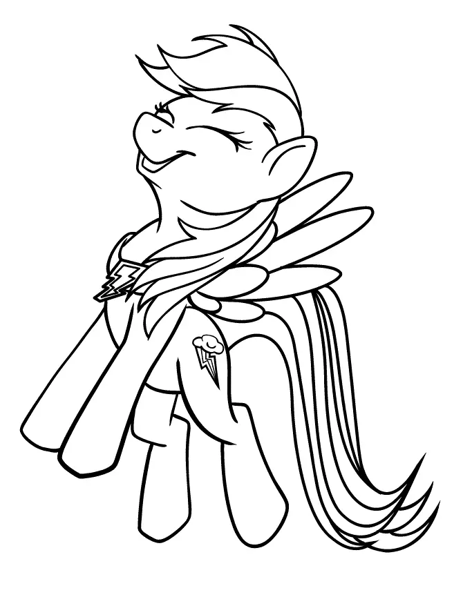 Desenhos de Rainbow Dash Para Colorir 23