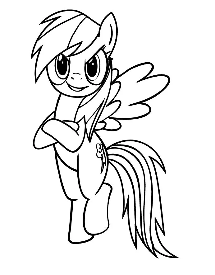 Desenhos de Rainbow Dash Para Colorir 26