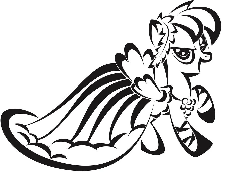 Desenhos de Rainbow Dash Para Colorir 27