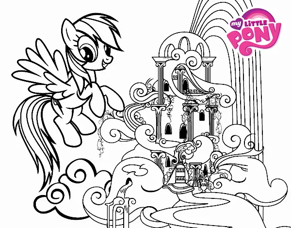 Desenhos de Rainbow Dash Para Colorir 29