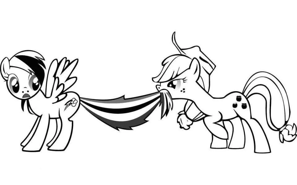 Desenhos de Rainbow Dash Para Colorir 40