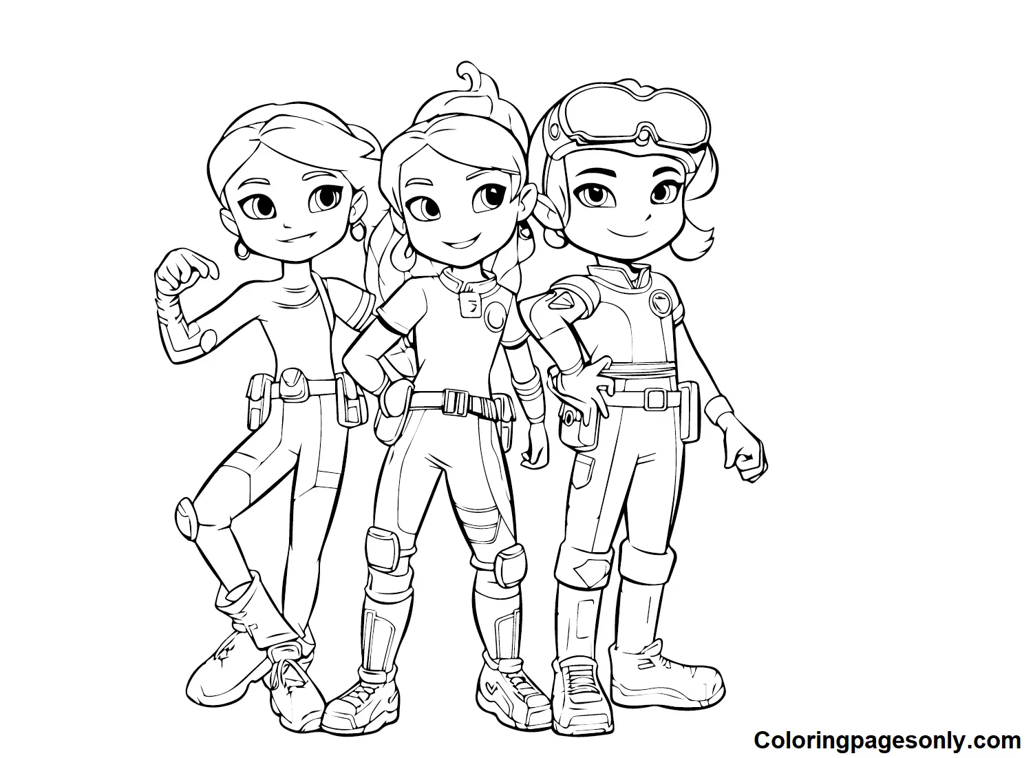 Desenhos de Rainbow Rangers Para Colorir 12