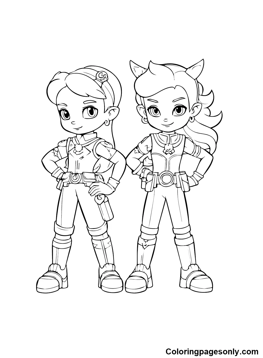 Desenhos de Rainbow Rangers Para Colorir 13