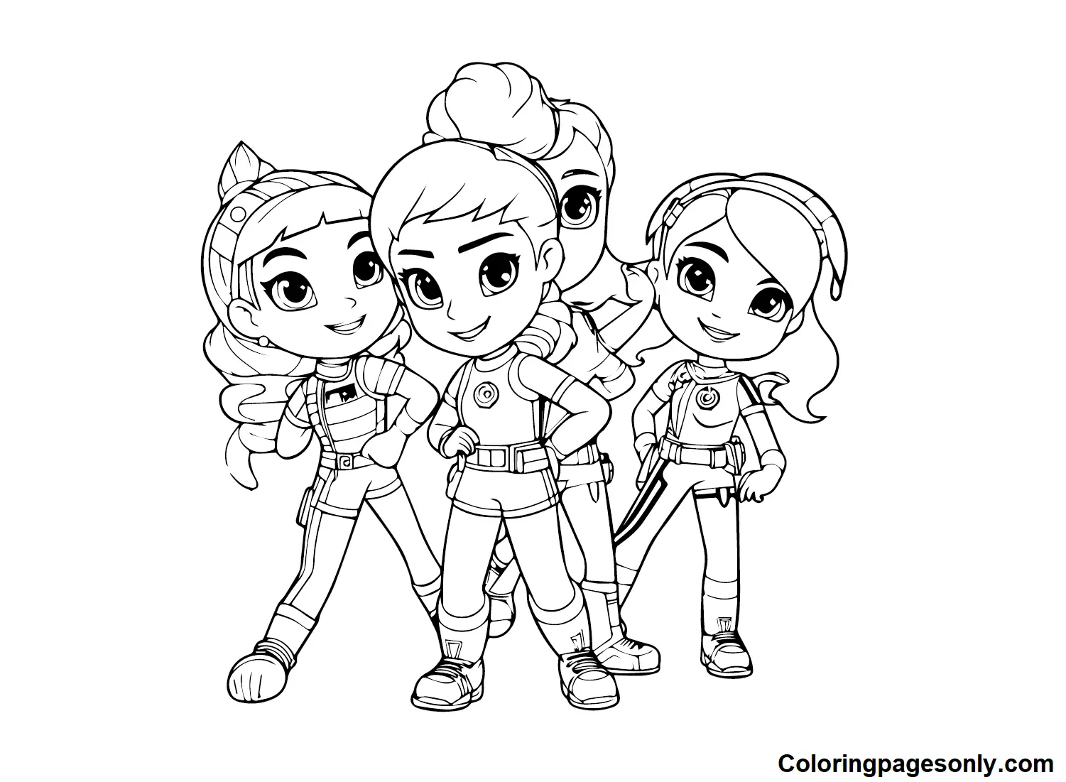 Desenhos de Rainbow Rangers Para Colorir 20