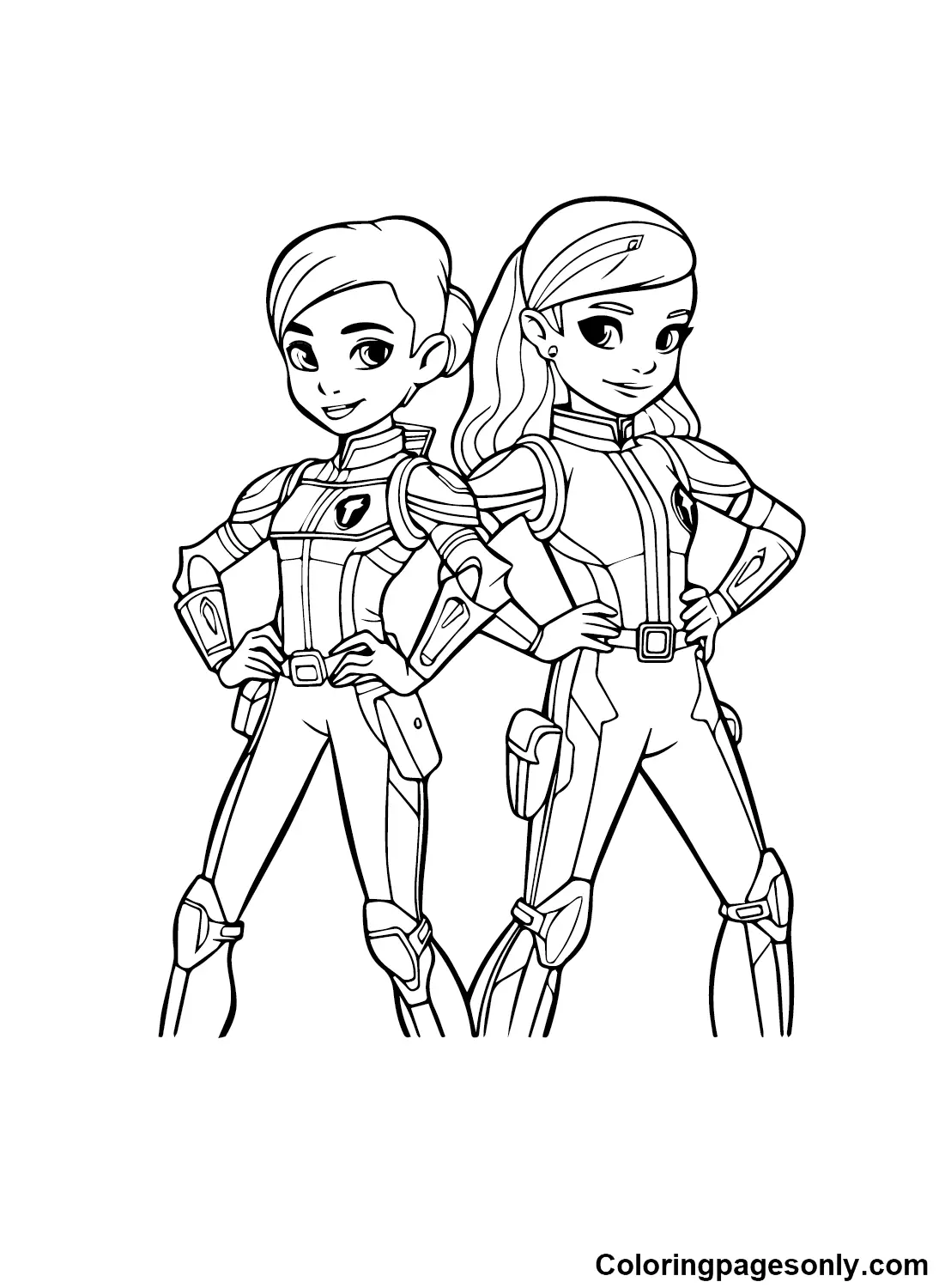 Desenhos de Rainbow Rangers Para Colorir 26