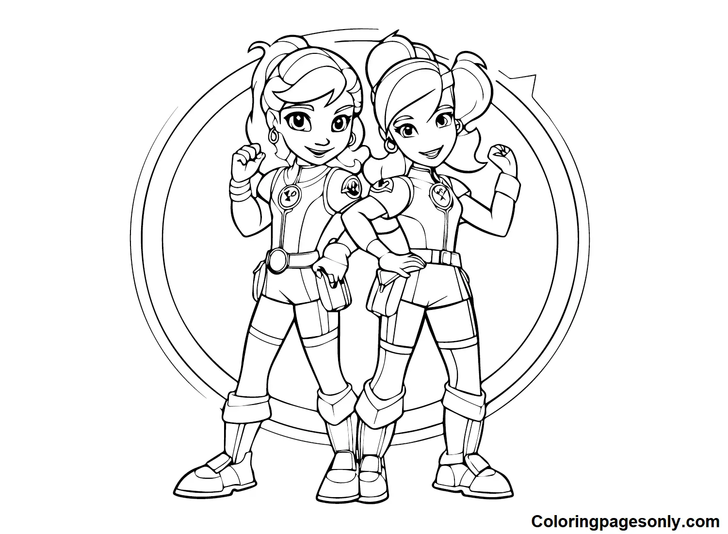 Desenhos de Rainbow Rangers Para Colorir 4