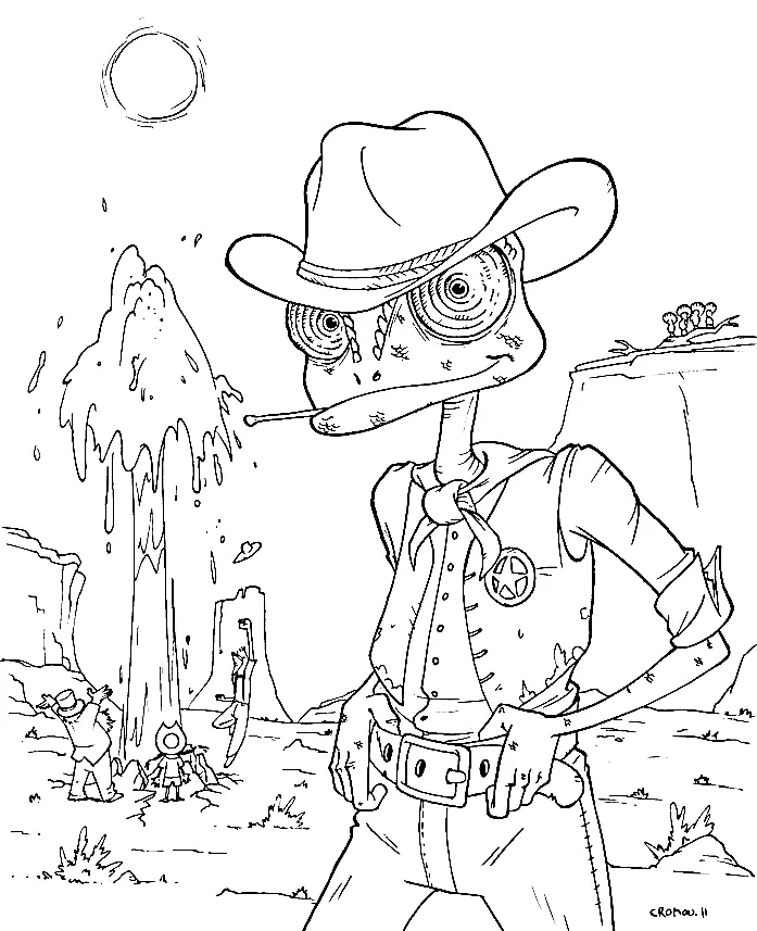 Desenhos de Rango Para Colorir 3