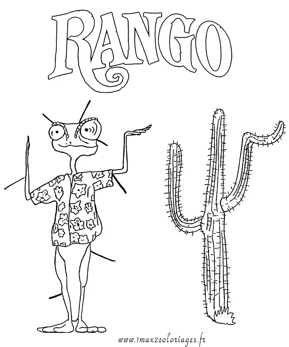 Desenhos de Rango Para Colorir 4