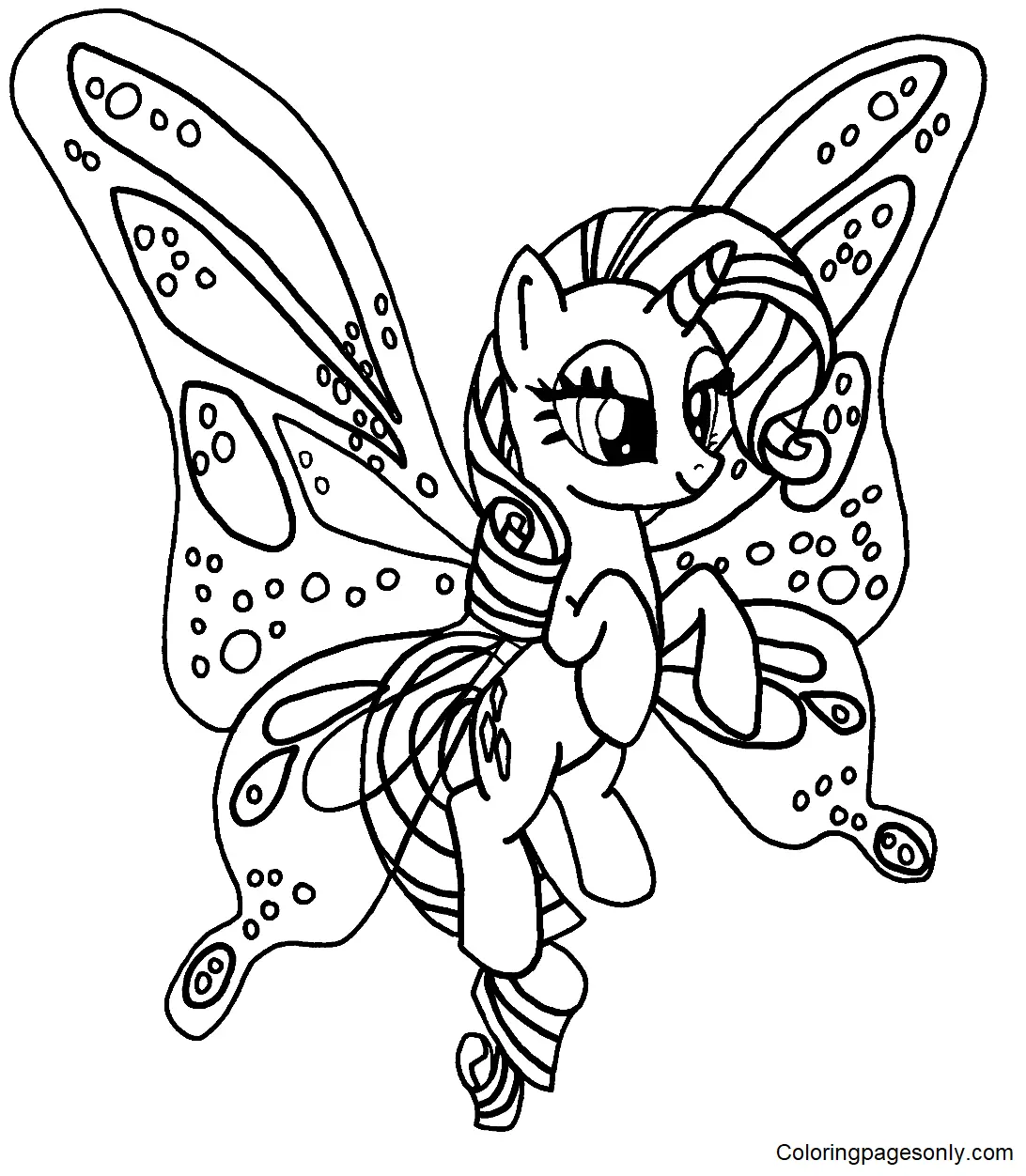 Desenhos de Rarity Para Colorir 12