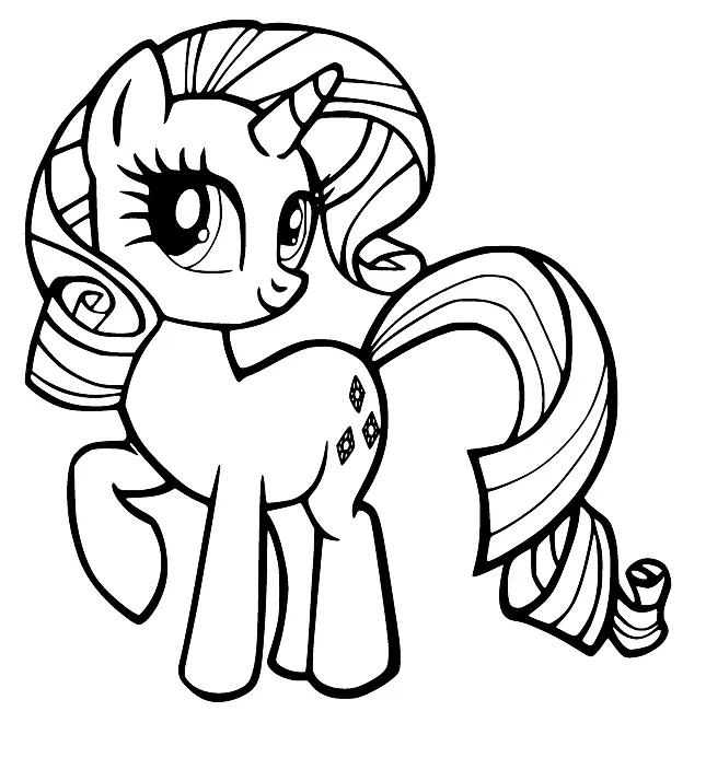 Desenhos de Rarity Para Colorir 13