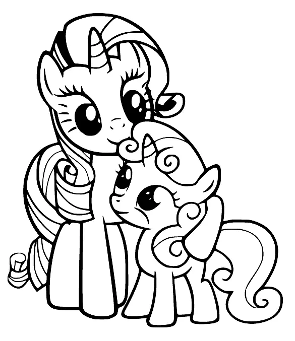 Desenhos de Rarity Para Colorir 15