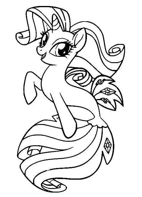 Desenhos de Rarity Para Colorir 16