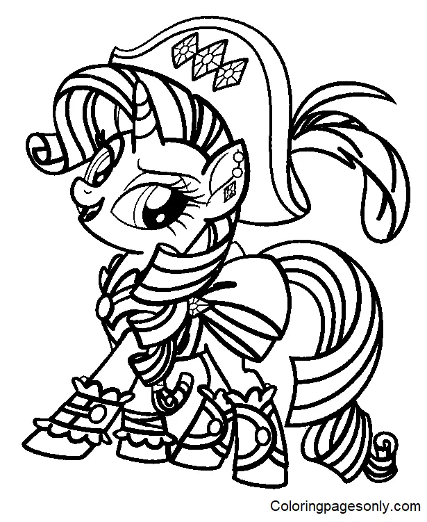 Desenhos de Rarity Para Colorir 18