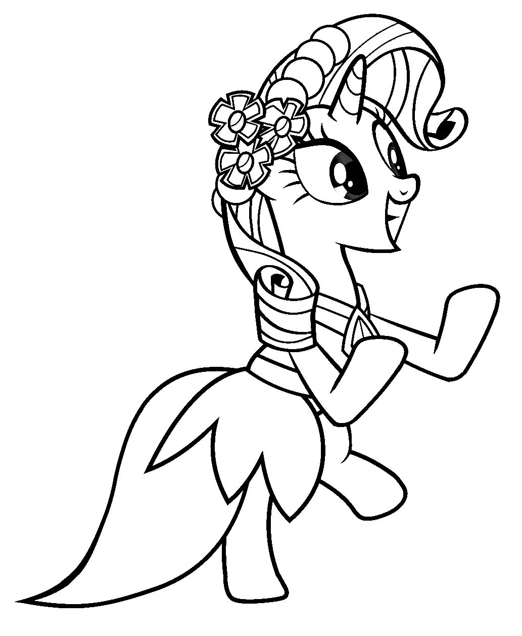 Desenhos de Rarity Para Colorir 19