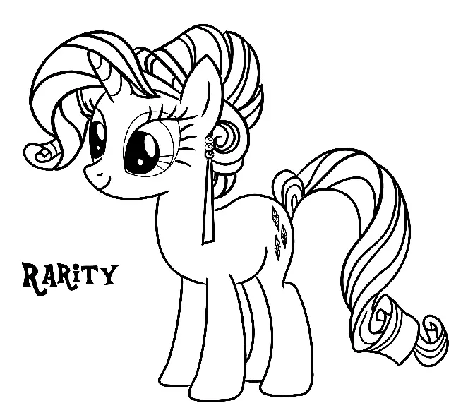 Desenhos de Rarity Para Colorir 20