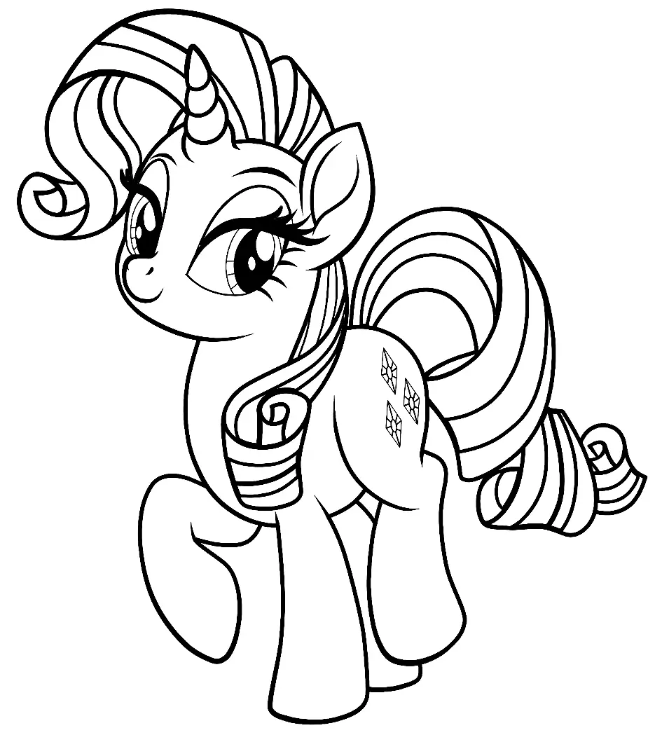 Desenhos de Rarity Para Colorir 23