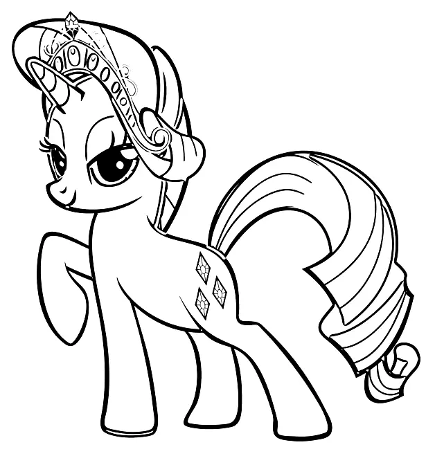 Desenhos de Rarity Para Colorir 24