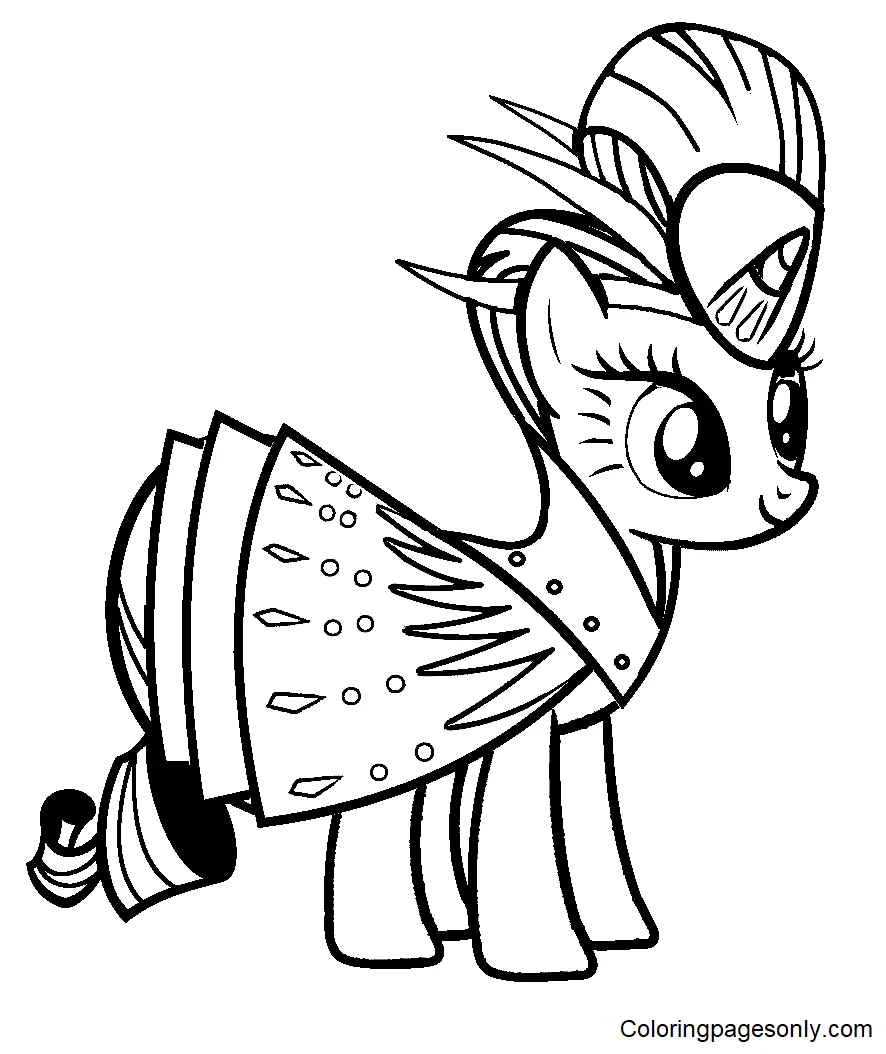 Desenhos de Rarity Para Colorir 26