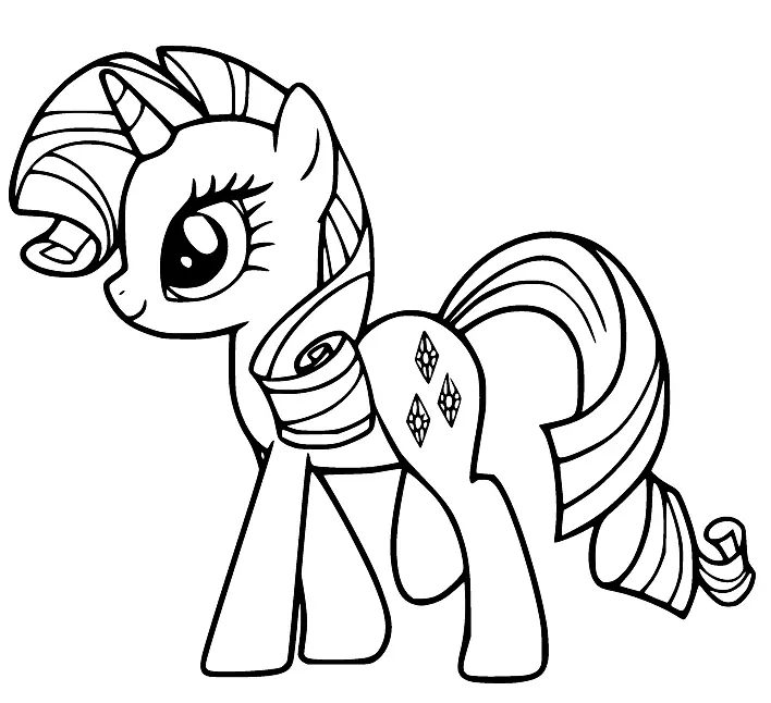 Desenhos de Rarity Para Colorir 28