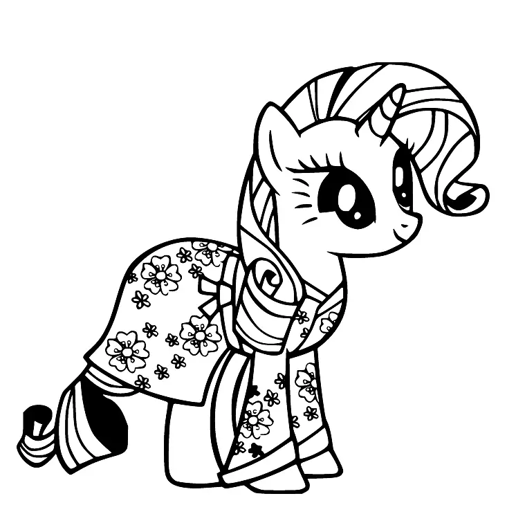 Desenhos de Rarity Para Colorir 34