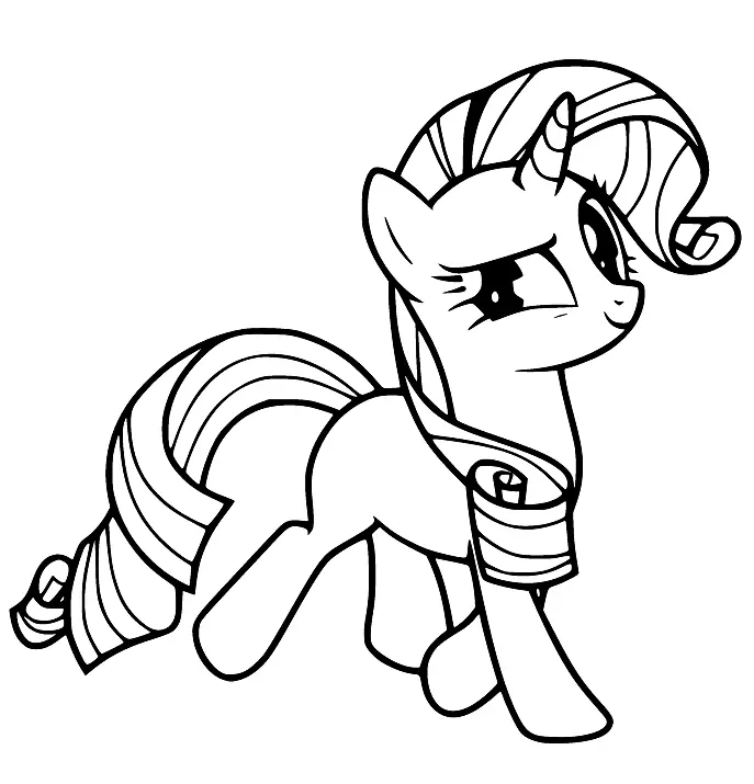 Desenhos de Rarity Para Colorir 37