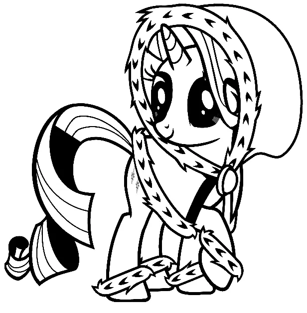 Desenhos de Rarity Para Colorir 4