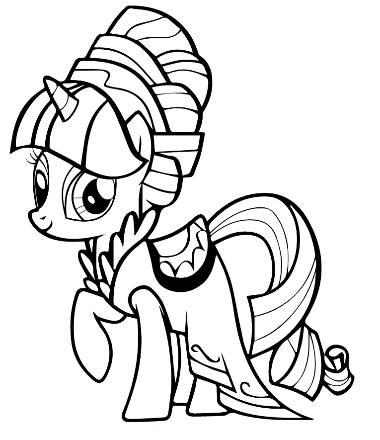 Desenhos de Rarity Para Colorir 41