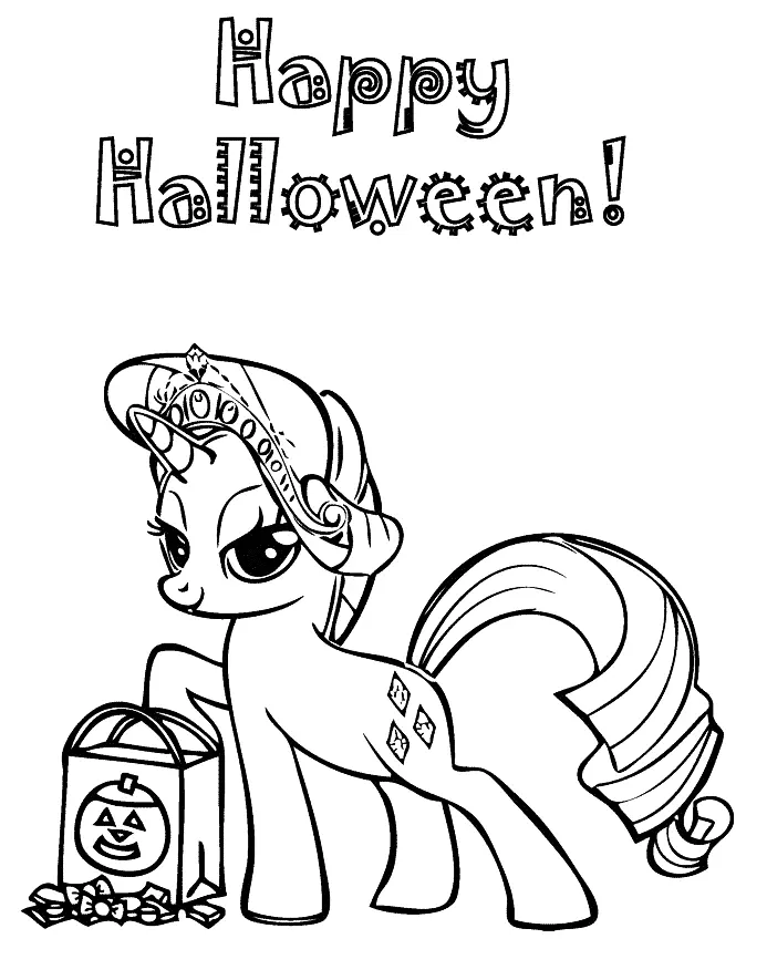 Desenhos de Rarity Para Colorir 43