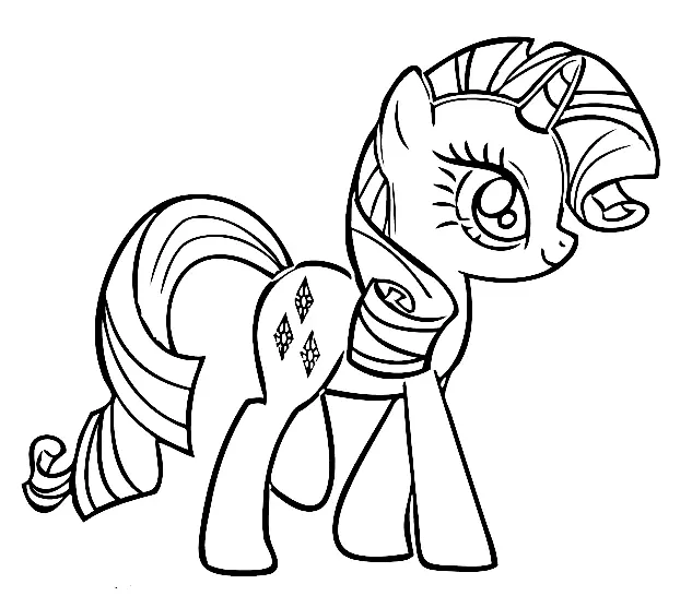 Desenhos de Rarity Para Colorir