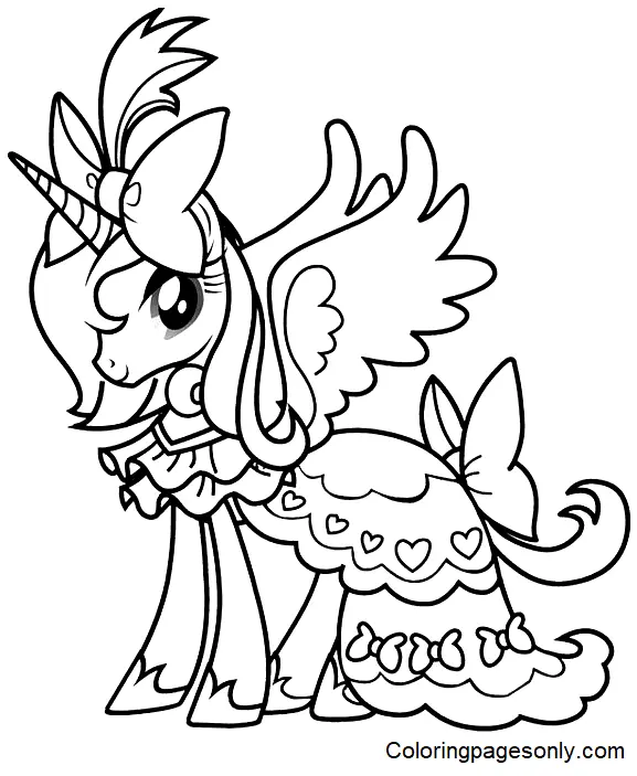 Desenhos de Rarity Para Colorir 9