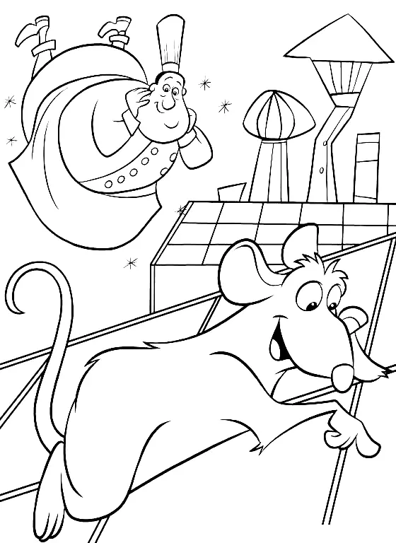 Desenhos de Ratatouille Para Colorir 22