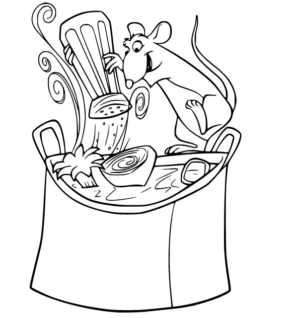 Desenhos de Ratatouille Para Colorir 28