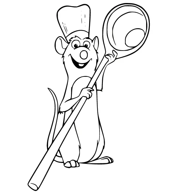 Desenhos de Ratatouille Para Colorir 3