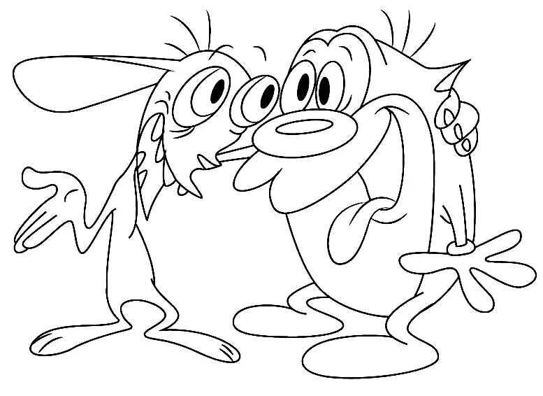 Desenhos de Ren e Stimpy Para Colorir 11