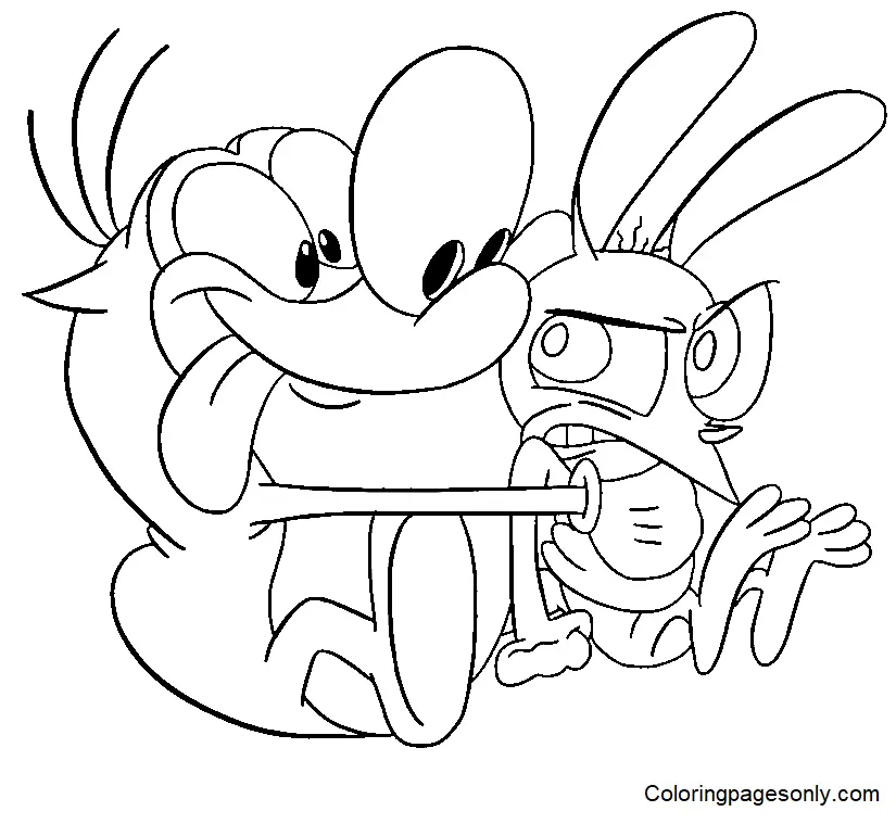 Desenhos de Ren e Stimpy Para Colorir 15