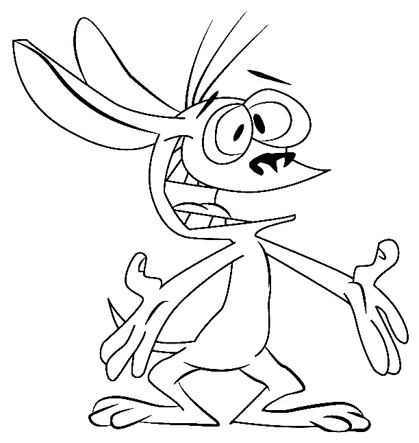 Desenhos de Ren e Stimpy Para Colorir 16