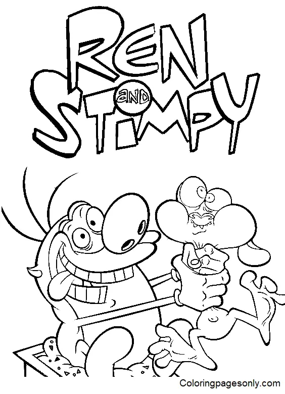 Desenhos de Ren e Stimpy Para Colorir 26