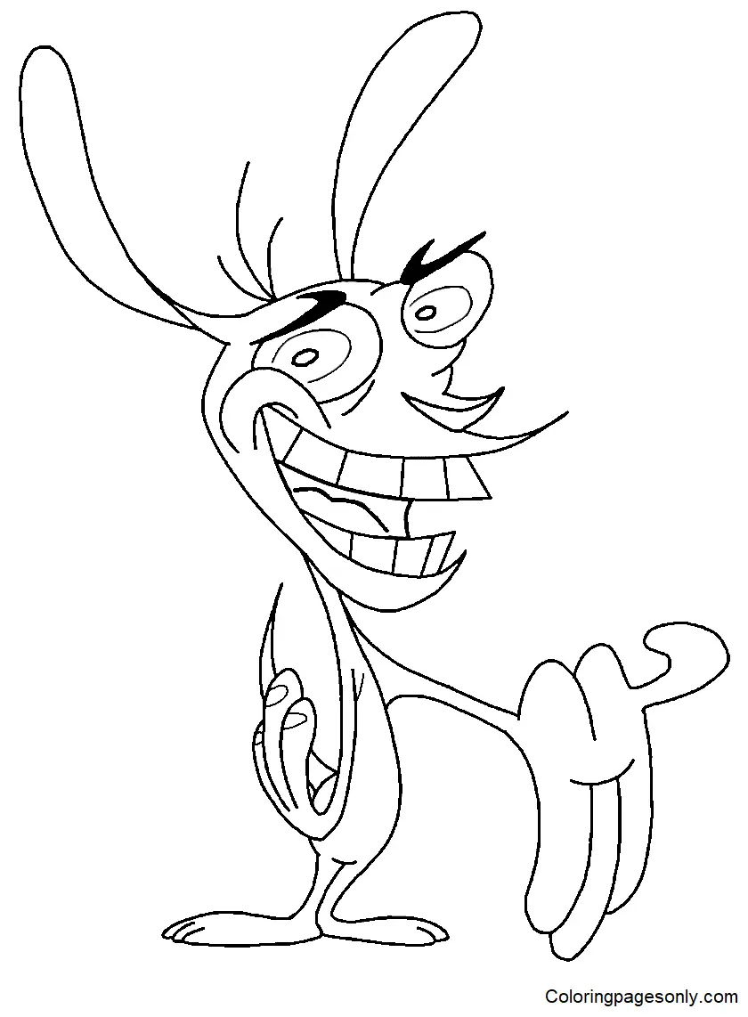 Desenhos de Ren e Stimpy Para Colorir 29