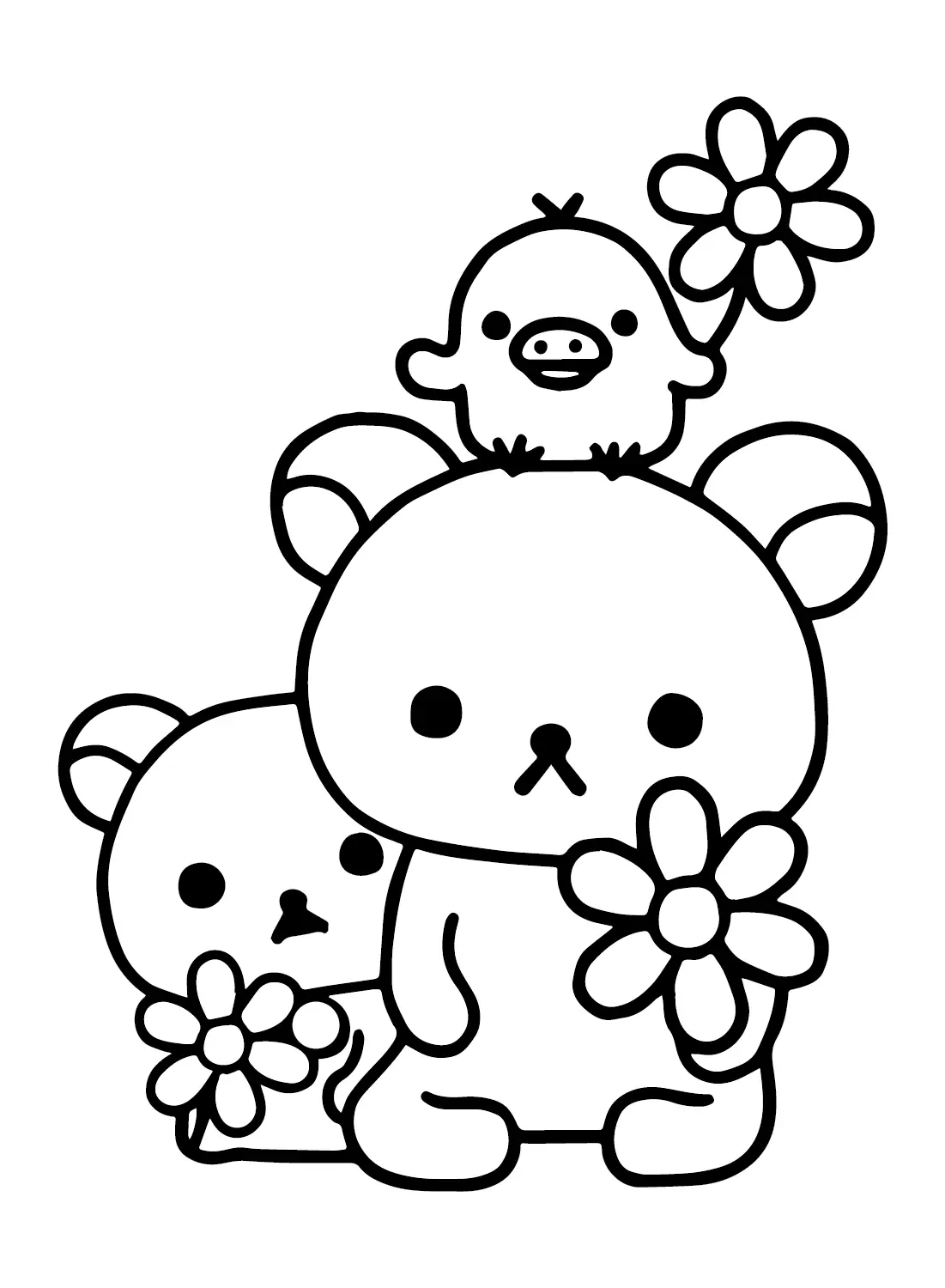 Desenhos de Rilakkuma Para Colorir 1