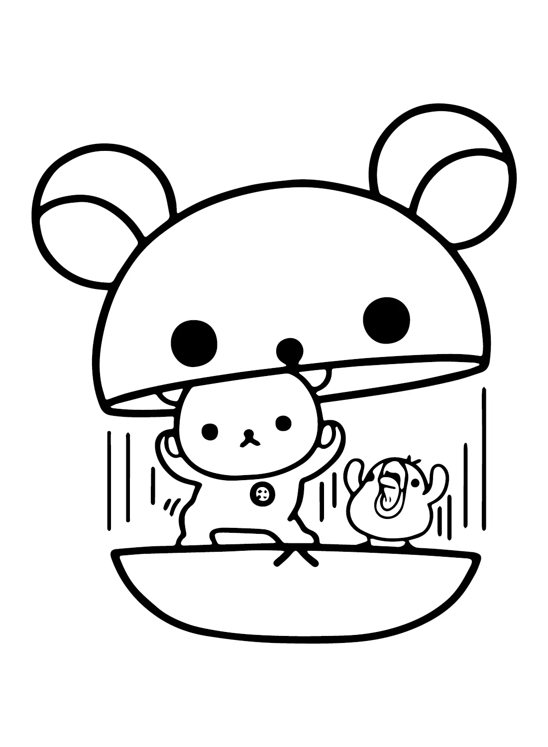 Desenhos de Rilakkuma Para Colorir 14