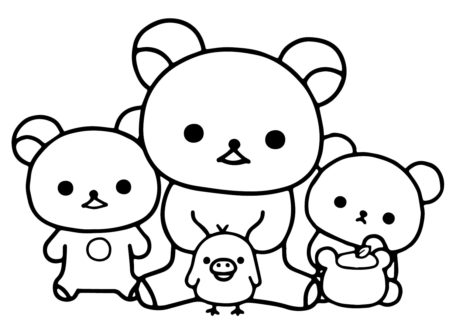 Desenhos de Rilakkuma Para Colorir 15