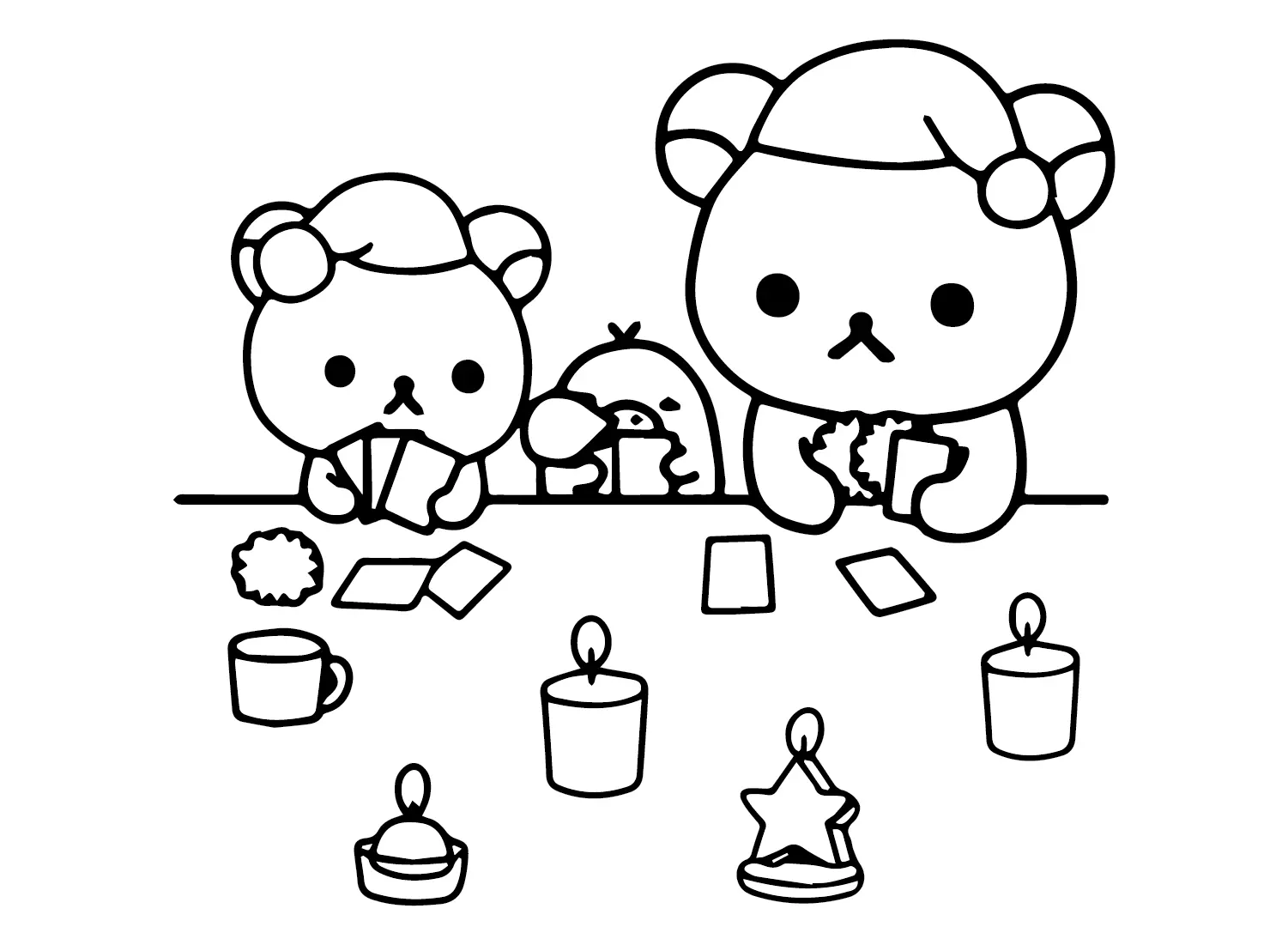 Desenhos de Rilakkuma Para Colorir 16