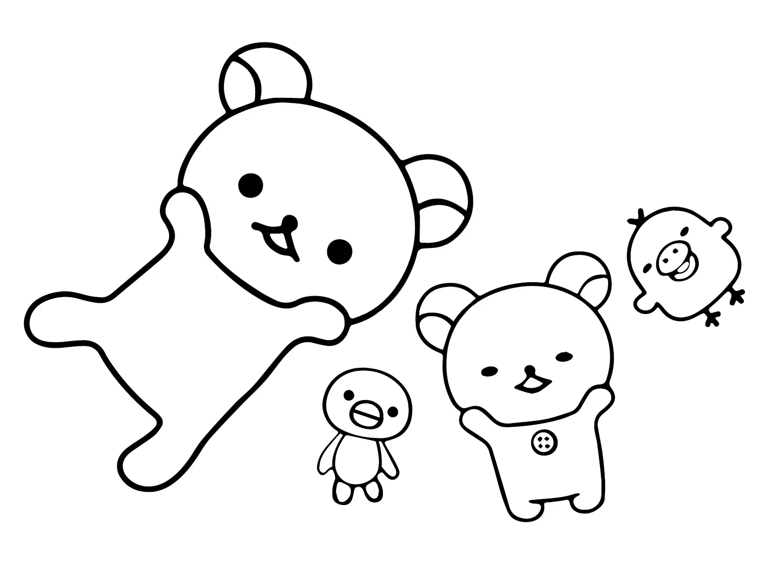 Desenhos de Rilakkuma Para Colorir 18