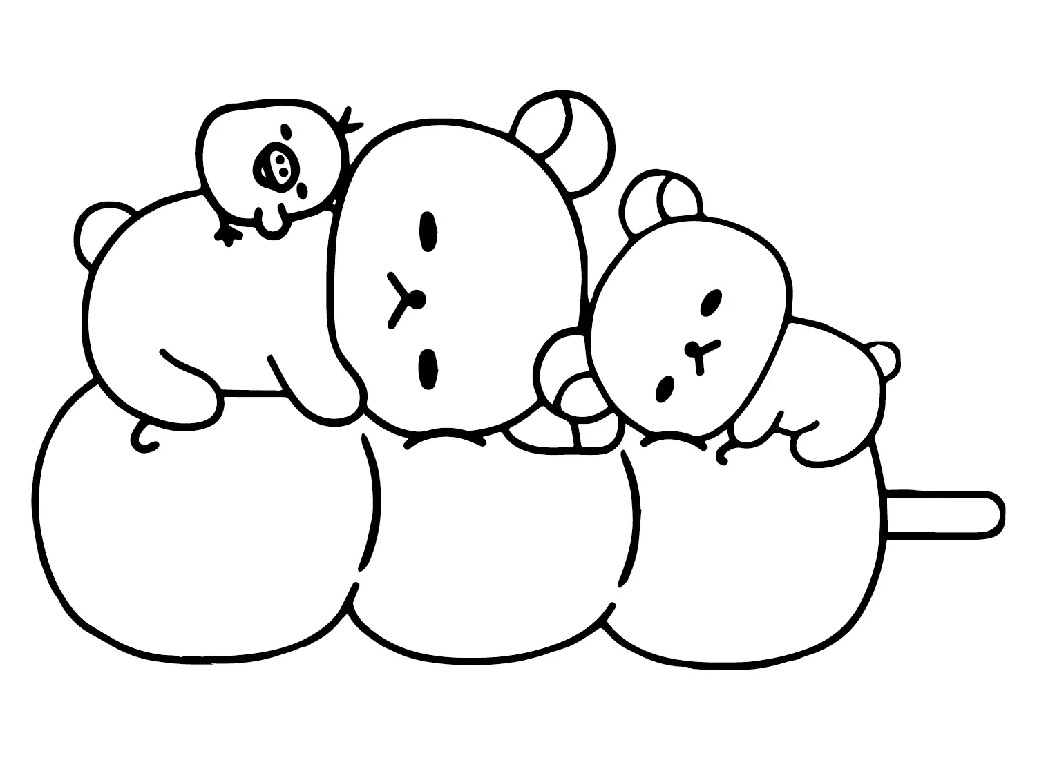 Desenhos de Rilakkuma Para Colorir 2