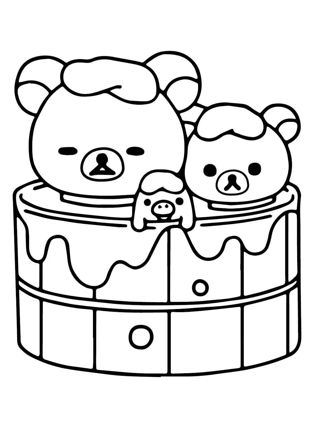 Desenhos de Rilakkuma Para Colorir 4