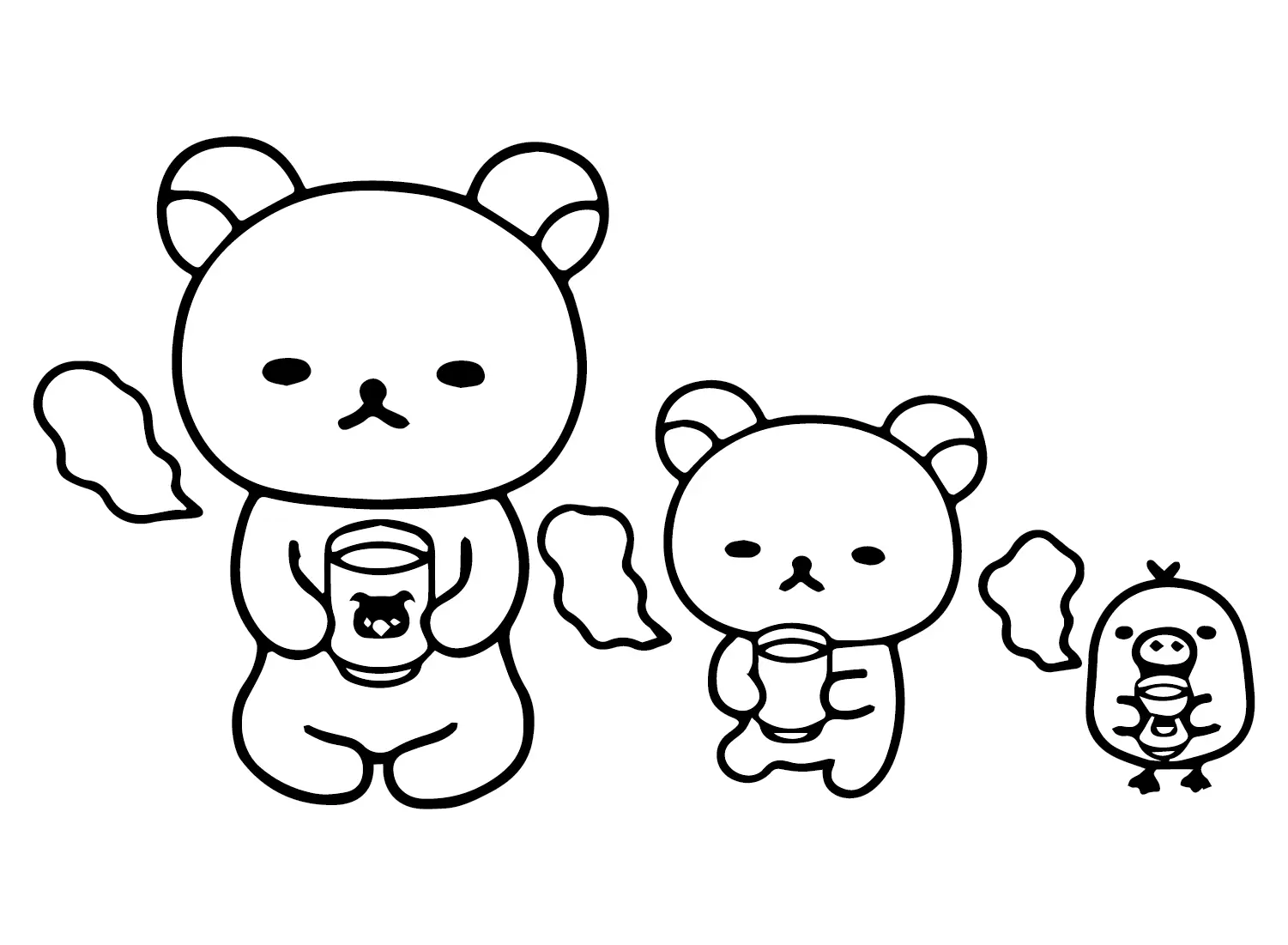 Desenhos de Rilakkuma Para Colorir 8