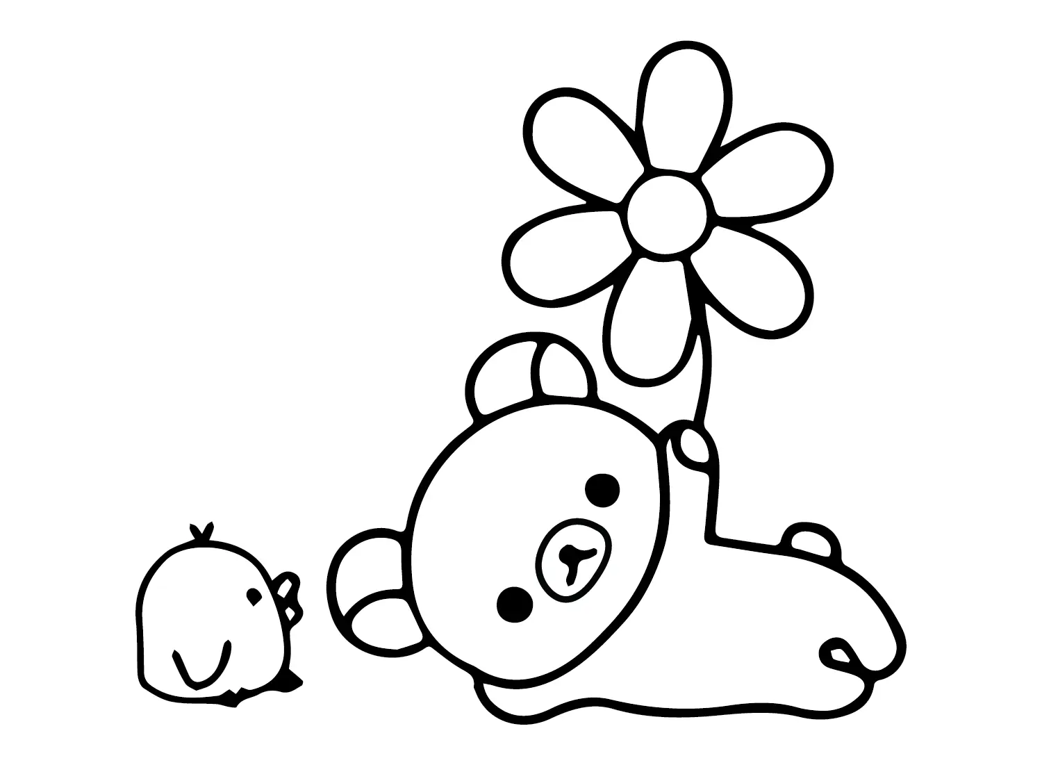 Desenhos de Rilakkuma Para Colorir 9