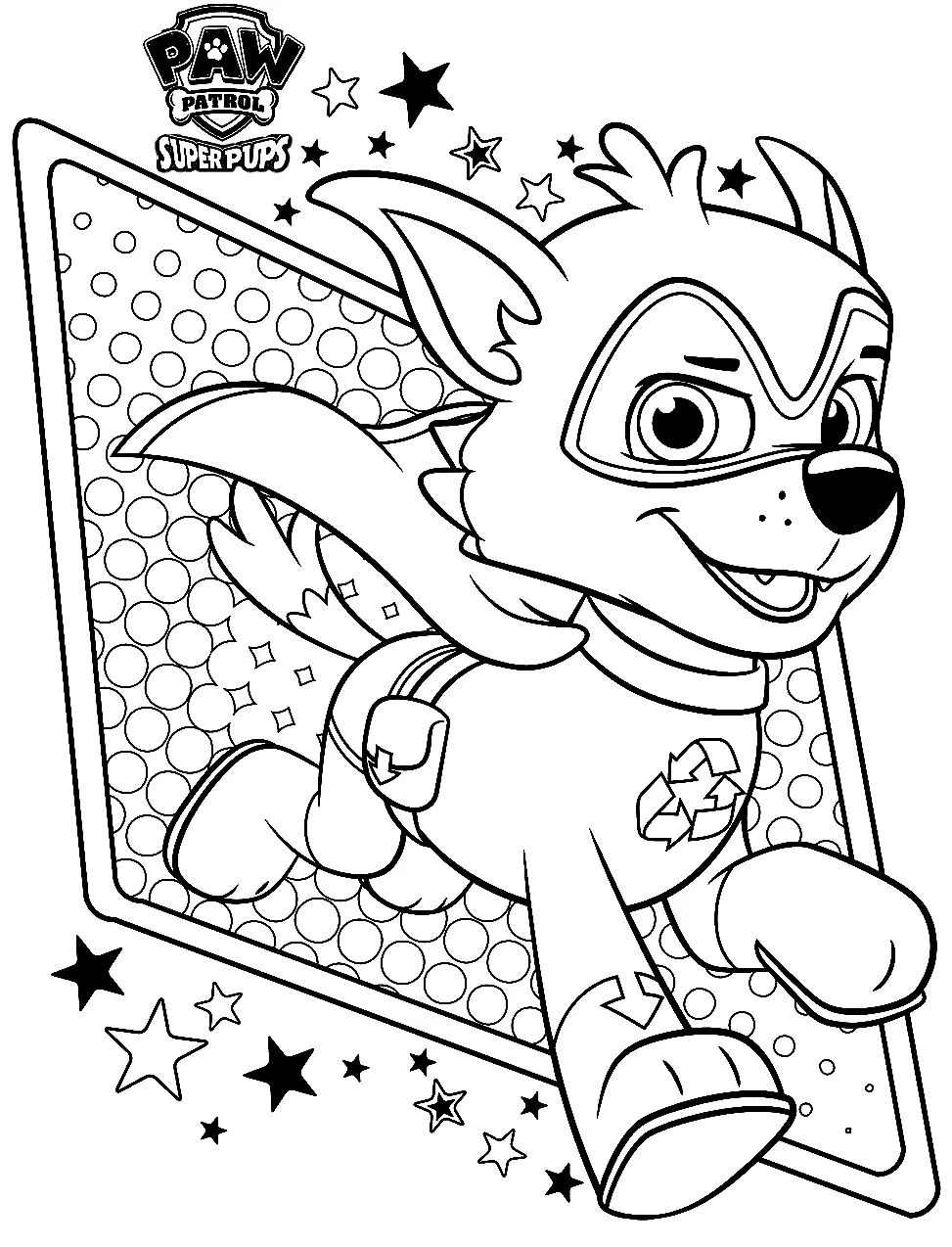 Desenhos de Rocky da Patrulha canina Para Colorir 12